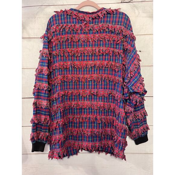 Size Medium paula sweet muslin mink red plaid jacket - Picture 4 of 4